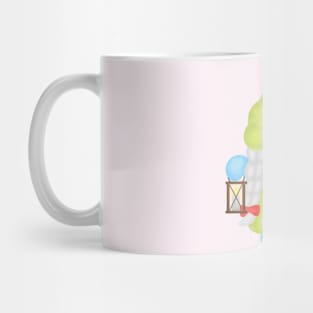 Sweet gnome walks with lantern Mug